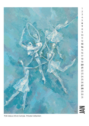 The Dancers Art Calendar 2024