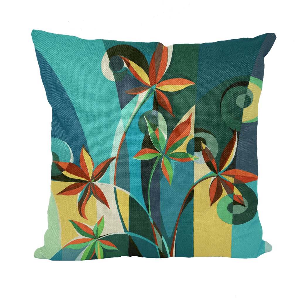 Abstract Bloom Floral Bloom Throw Pillow - Lantern Space