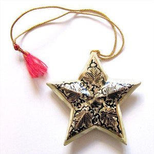 Black and Gold Christmas Star - Lantern Space