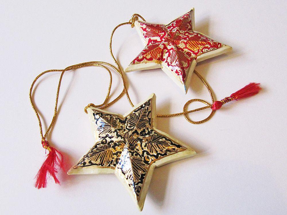 Black and Gold Christmas Star - Lantern Space
