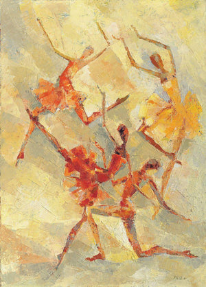 Dancers, Ballet, Art Print by Paola Minekov - Lantern Space