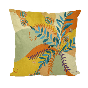 Floral Fantasy Throw Pillow Cover - Lantern Space