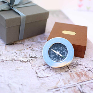 Own Handwriting Compass Personalised with Timber Box - Lantern Space