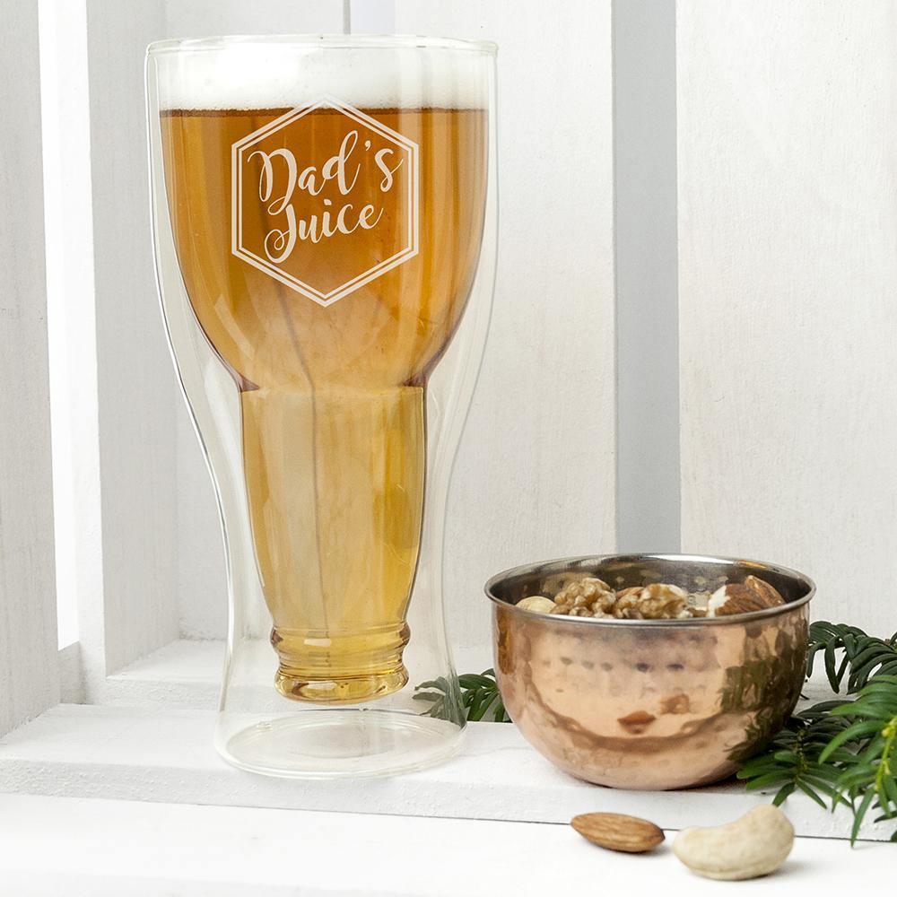 Personalised Beer Glass - Bottoms Up! - Lantern Space
