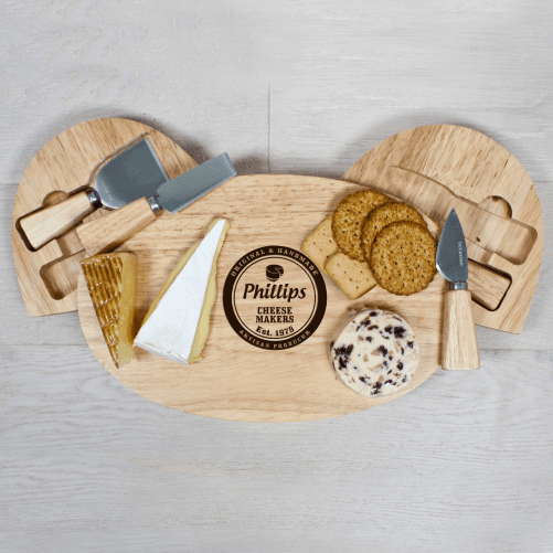 Personalised Classic Cheese Board Set - Lantern Space