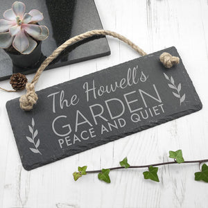 Personalised Garden Hanging Sign - Lantern Space