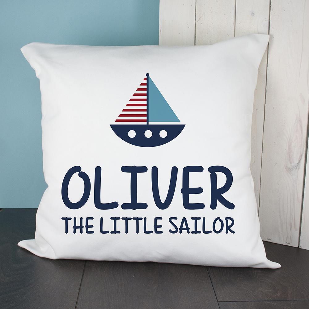 PERSONALISED LITTLE SAILOR CUSHION COVER - Lantern Space