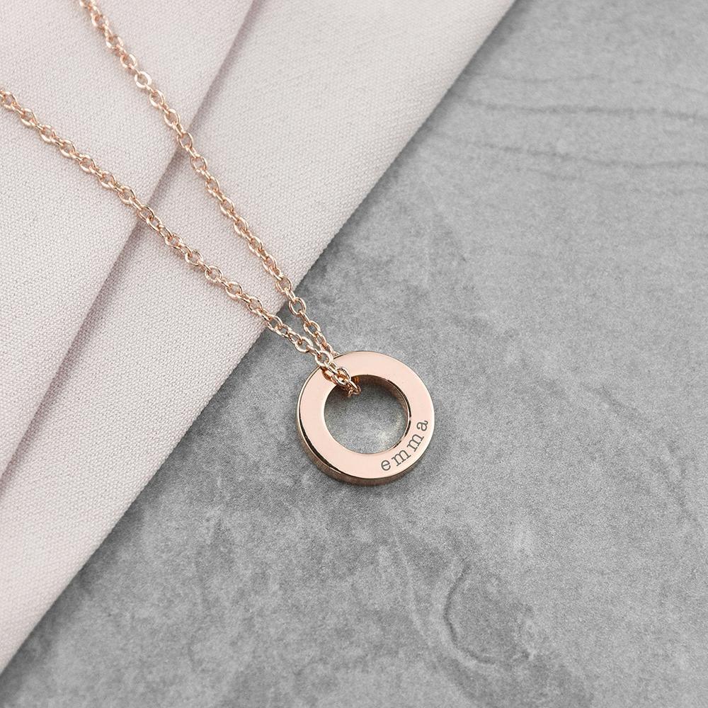 Personalised Mini Ring Necklace - Lantern Space